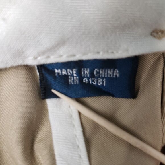 Ralph Lauren Khaki Pants Mens 39 Beige Cotton Classiccore Old Money Coastal Prep - Picture 10 of 12
